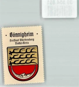 39554801 - 7124 escudo de armas Boennigheim Ludwigsburg LKR - Imagen 1 de 2