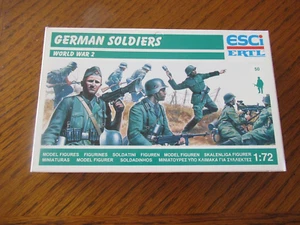 Figuras verdes Esci #201 Segunda Guerra Mundial soldados alemanes escala 1/72 sin usar en caja - Imagen 1 de 2