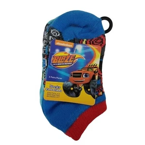 Calcetines al tobillo Blaze and the Monster Machines para niños talla 2-4 Nickelodeon paquete de 3 niños - Imagen 1 de 12