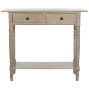 SAFAVIEH Rosemary 2-Drawer Console Table | Vintage Grey | - Picture 1 of 4