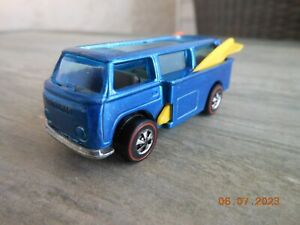 Hot Wheels Redline 1969 VW Beach Bomb, Blue, Mattel Hong Kong, All Original, HK