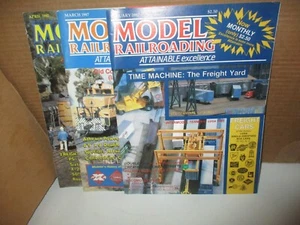 3 Magazine Back Issues: Model Railroading, January, March, April 1987, Vol. 17 - Picture 1 of 4