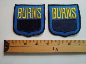 2 RARE SECURITE SECURITY BURNS FRANCAIS QUEBEC FRENCH PATCH ECUSSON - Picture 1 of 1