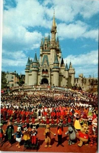 Chrom Willkommen bei Walt Disney World Postkarte UNP 01110238 Florida FL - Bild 1 von 2