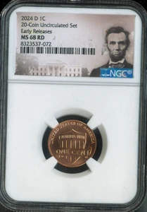 2024-D Lincoln Cent NGC MS68 RD Early Release Quality - Picture 1 of 2