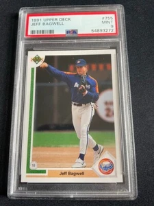 1991 Upper Deck 755 Jeff Bagwell PSA 9 RC HOF ASTROS ROOKIE - Picture 1 of 2