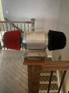 Dremel Electric Dual Shoe Buffer Shine Double Boot Polisher Model 70 Chrome VTG - Picture 1 of 4