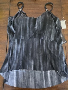 Costume da bagno Tankini nero nuovo con etichette Magicuit Miraclesuit 16 Muse Grace 127097 - Foto 1 di 2