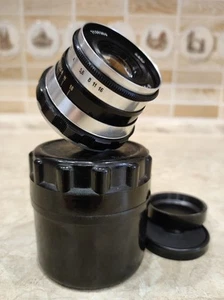 INDUSTAR-61 "ZEBRA" 2.8/52mm Leica lens with case M39 Zorki FED soviet USSR - Picture 1 of 24