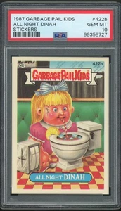 Topps Garbage Pail Kids 11th Series #422b All Night Dinah PSA 10 GEM MINT Os11 - Picture 1 of 2