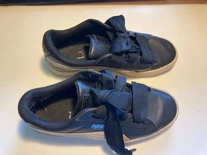 PUMA Basket Sneaker, Lederoptik, schwarz/ weiß, Größe 38,5 - Bild 1 von 9