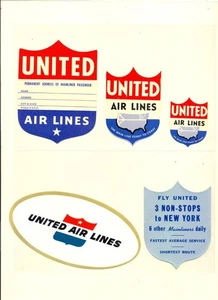 USA - AREA -AVIATION-23 x -AIRLINE CO.. - STICKERS/ LABELS etc.. VF - Picture 1 of 7