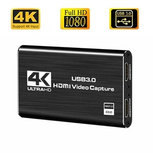 Carte de Capture Vidéo 4K USB 3.0 Audio Vidéo Jeu Capture Appareil 1080P HDMI 60fps B - Photo 1/7