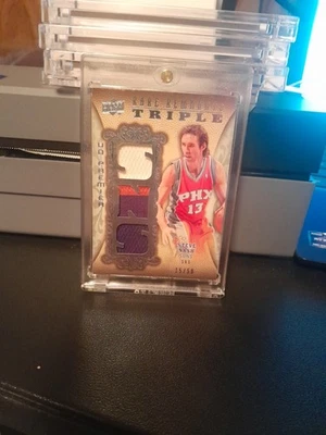 2008-09 Steve Nash UD Premier Rare Remnants Game Worn Patch /50 Phoenix Suns - Image 1 of 2