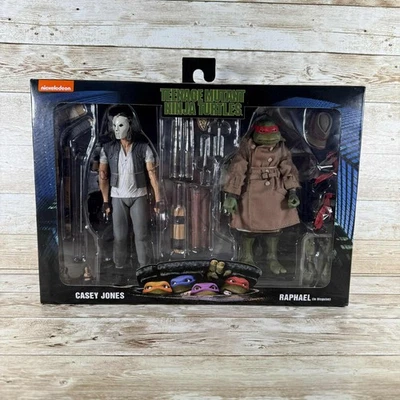 NECA TMNT 1990 Movie: Casey Jones & Raphael in Disguise NEW Teenage Mutant Ninja - Image 1 of 4