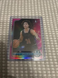 2021-22 Bowman University - Jared McCain #66 Pink Refractor (RC) - Picture 1 of 2