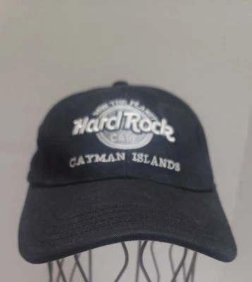 Gorra de béisbol Hard Rock Café Islas Caimán negra con correa trasera talla única con logotipo Foto 1 de 3