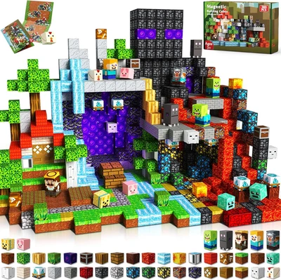 300 PCS Magnetic Blocks - Magnetic Building Blocks, Stacking Magnets for Kids, S - image 1 of 4