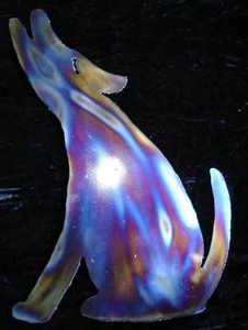 COYOTE Southwestern Metall Wand Akzent Kunst Dekor - Bild 1 von 1