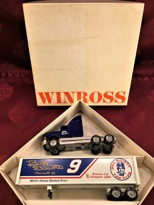 NASCAR BILL ELLIOTT #9 1991 Fan Club 1/64 Winross Transporter Hauler Excellent - Image 1 of 4