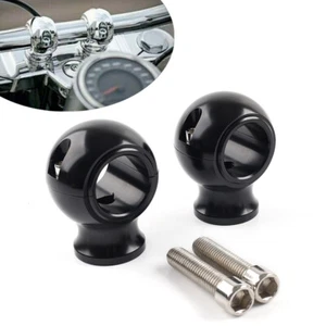 32mm 1.25'' Fat Handlebar Risers Clamp For Harley Touring Road King Dyna Fat Boy - Picture 1 of 10