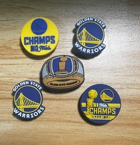 GOLDEN STATE WARRIORS CROC CHARM JIBBITZ NBA 3D SHOE ACCESSOIRE BASKETBALL CHARMS - Bild 1 von 1