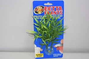 Aquarium Betta Plant Small Plastic Bamboo Plant Approx 12 cm x 10 cms - Picture 1 of 1
