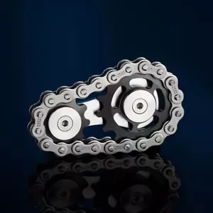 Pignone volano catena a punta di dita EDC acciaio inox giocattolo attrezzatura filatrice regalo - Foto 1 di 24