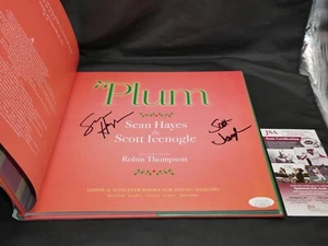 Sean Hayes & Scott Icenogle Signed Hardback Book Plum JSA #CC31701 Will & Grace - Picture 1 of 10