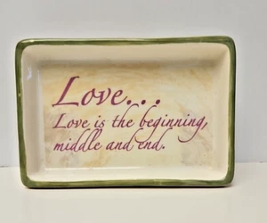 Love... Love is the Beginning, Middle and End., Portasapone in ceramica Allure 2006  - Foto 1 di 3