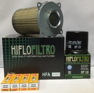 Kit de servicio para SUZUKI GSX1400 (filtro de aire, filtro de aceite y 4 bujías NGK) - Imagen 1 de 6