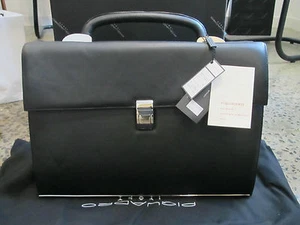 Piquadro Modus, Black, Office Briefcase 2 gusset, Reinforced bottom CA1038MO/N - Picture 1 of 6