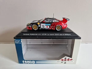 Ebbro 1/43 Porsche 911 GT3R Fukuyama/Yogo/Lambert - Le Mans 2000 - 43182 - Foto 1 di 7