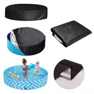 Foldable Dog Pool with Round Pool Cover Collapsible Dog Pet Pool Cove FAST - Picture 1 of 19
