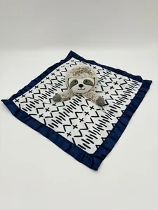 Cloud Island Faultier Lovey Sicherheitsdecke Plüsch Baby Puppe weiß blau Pfeil B3 - Bild 1 von 7