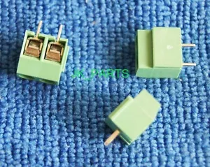 100 Stück 5 mm Rastermaß 2 Pin 2 Wege Gerade Pin PCB Schraubklemmen Steckverbinder - Bild 1 von 1