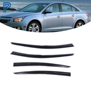 Slim Window Visor For 2011-2015 Chevy Cruze Deflector Smoke Acrylic Guards 4PCS - Picture 1 of 7
