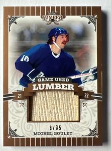 MICHEL GOULET 2021-22 Lumber Game Used Stick /35 Leaf #8/35 SP #GUL-MG1