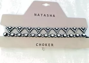 NWT - NATASHA COUTURE set of 2 CHOKERS - Picture 1 of 3