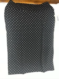 LULAROE CASSIE Falda Lápiz Negro Blanco Lunares M 🦄 Mediana 10/12 8/10 Nueva - Imagen 1 de 13
