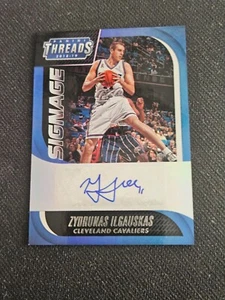 2018-19 PANINI THREADS ZYDRUNAS ILGAUSKAS #16 SIGNAGE AUTO AUTOGRAPH - Picture 1 of 2