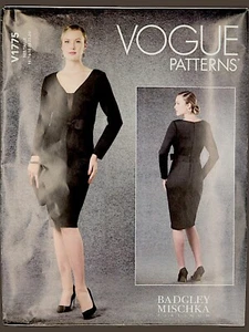 New Vogue V1775 Badgley Mischka Dress Pattern Deep V Tie Waist Sz 8–16 - Bild 1 von 3