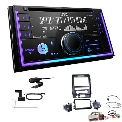 JVC KW-DB95BT Autoradio Bluetooth DAB+ für Ford F150 ab 2009 schwarz - Bild 1 von 4
