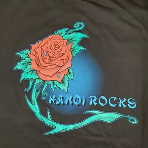 Vintage Hanoi Rocks Rose People Like me shirt Large Printers Tag - Picture 1 of 6