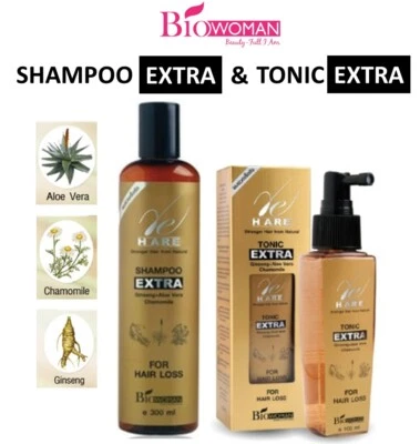 Biowoman Herbal Shampoo Tonic Extra Re Hare Anti Hair Fall Loss Treatment - Image 1 of 4