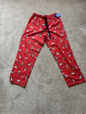 Pantalones de pijama para dormir Sleep Chic rojo Navidad perro mediano NUEVO Foto 1 de 4