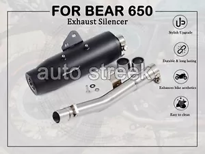 Fit For Royal Enfield Bear 650 POWERAGE EXHAUST SILENCER BLACK - Bild 1 von 14