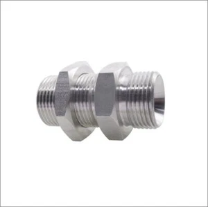 PARATIA MASCHIO ACCIAIO INOX 316 BSPP - misure da 1/4" a 2" - Foto 1 di 1