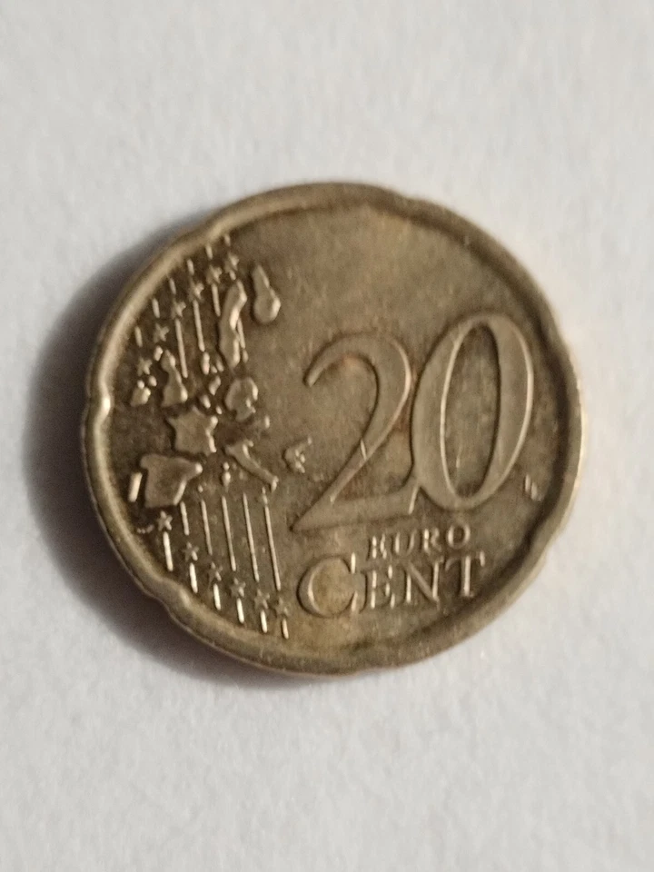 SPAIN 20 EURO CENT 2006 XF 1st TYPE,1st MAP,MIGUEL DE CERVANTES FRONT FACING,a q - Image 1 of 4