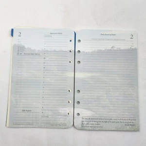 1 undatierter allgemeiner Monatskalender Franklin Covey kompakte Seiten Nachfüllpapier - Bild 1 von 11